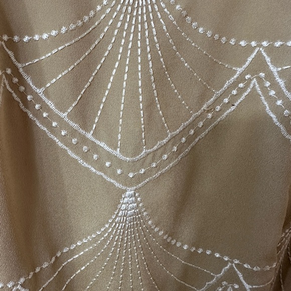 Antonio Melani Classy lined zip dress kaki color excellent preowned sz2 Party - Picture 6 of 16